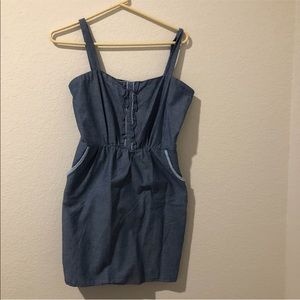 Francesca’s Collections Denim Dress w pockets
